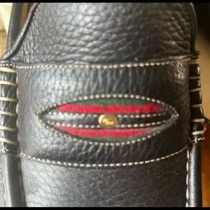 Gucci | Shoes | Black Pebble Ribbon Gucci Loafers | Poshmark display picture 1